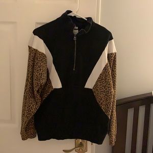 American Eagle Quarter Zip Sweatshirt